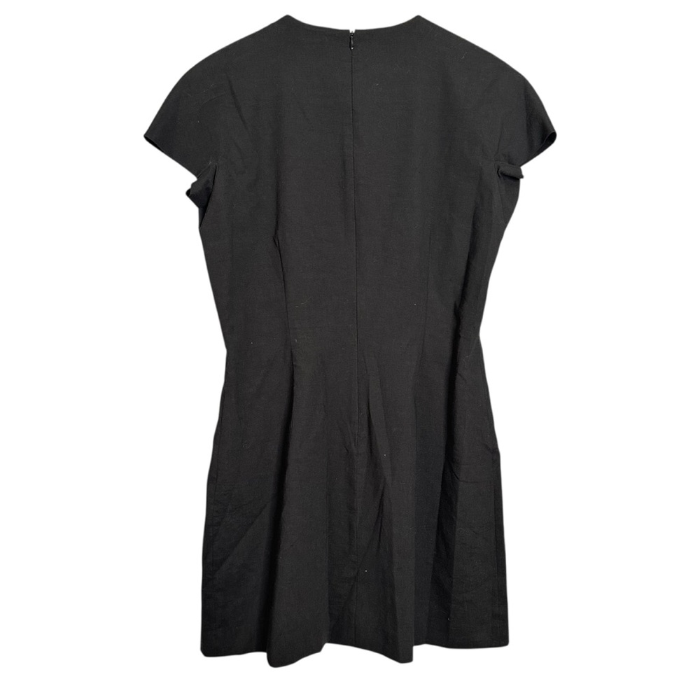 Theory Linen-Blend Dolman-Sleeve Mini Dress Size 10 NEW - Picture 6 of 9